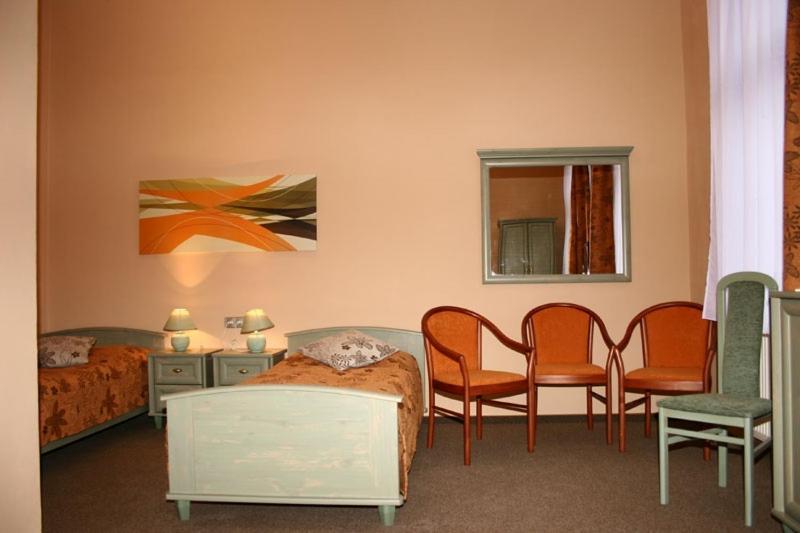 Zlaty Lev Otel Louny Oda fotoğraf